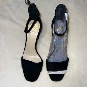 Vince Camuto Suede Black Heels